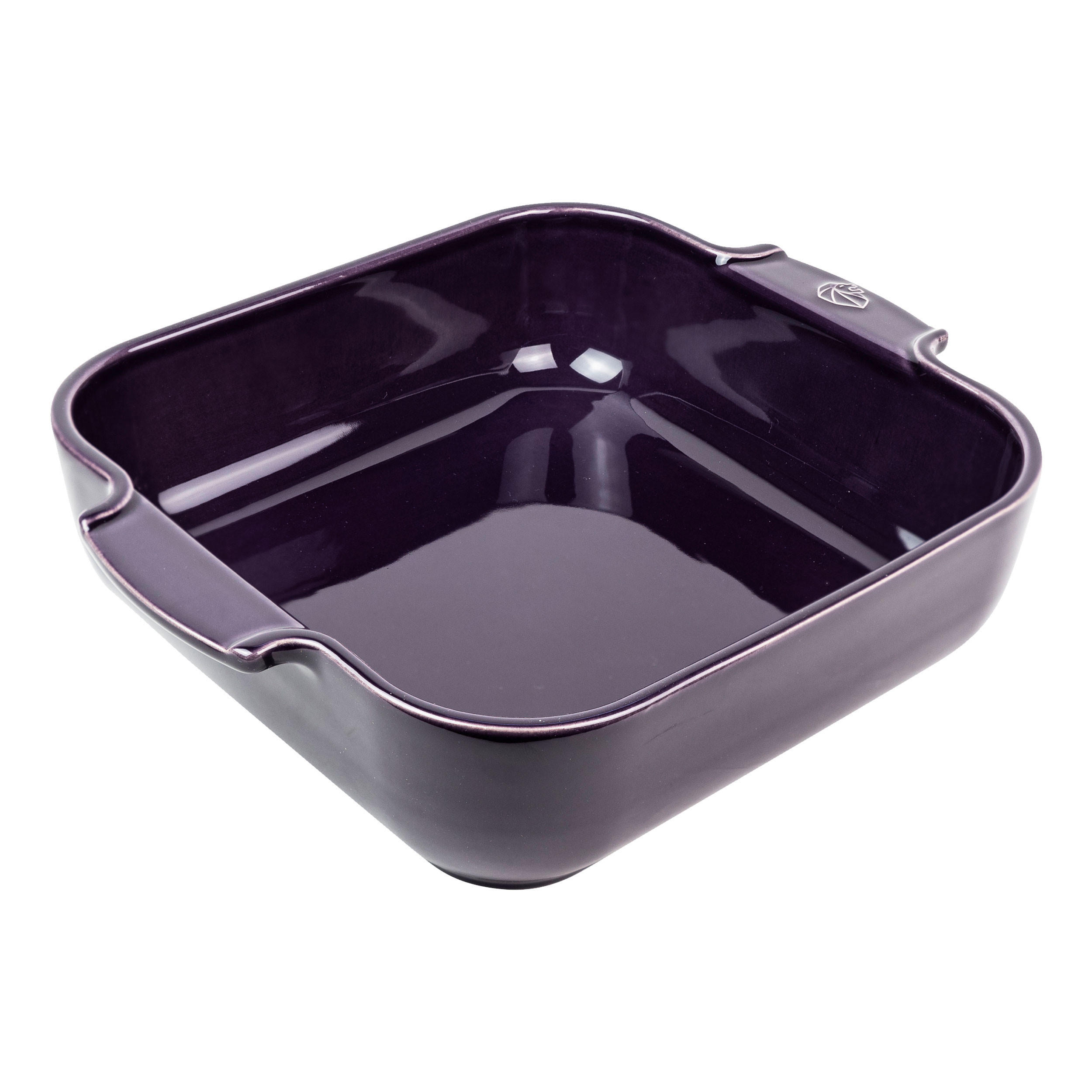 AUFLAUFFORM Keramik Appolia 28cm Quadratisch Aubergine Spülmaschinenfest - Lila, Keramik (23.7/28/7.1cm) - PEUGEOT