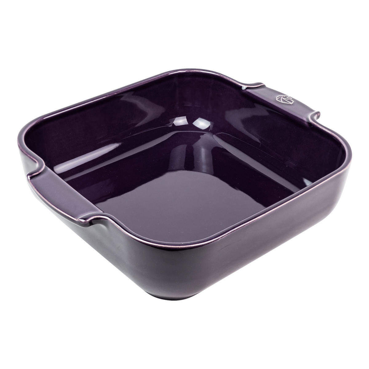 AUFLAUFFORM Keramik Appolia 28cm Quadratisch Aubergine Spülmaschinenfest - Lila, Keramik (23.7/28/7.1cm) - PEUGEOT