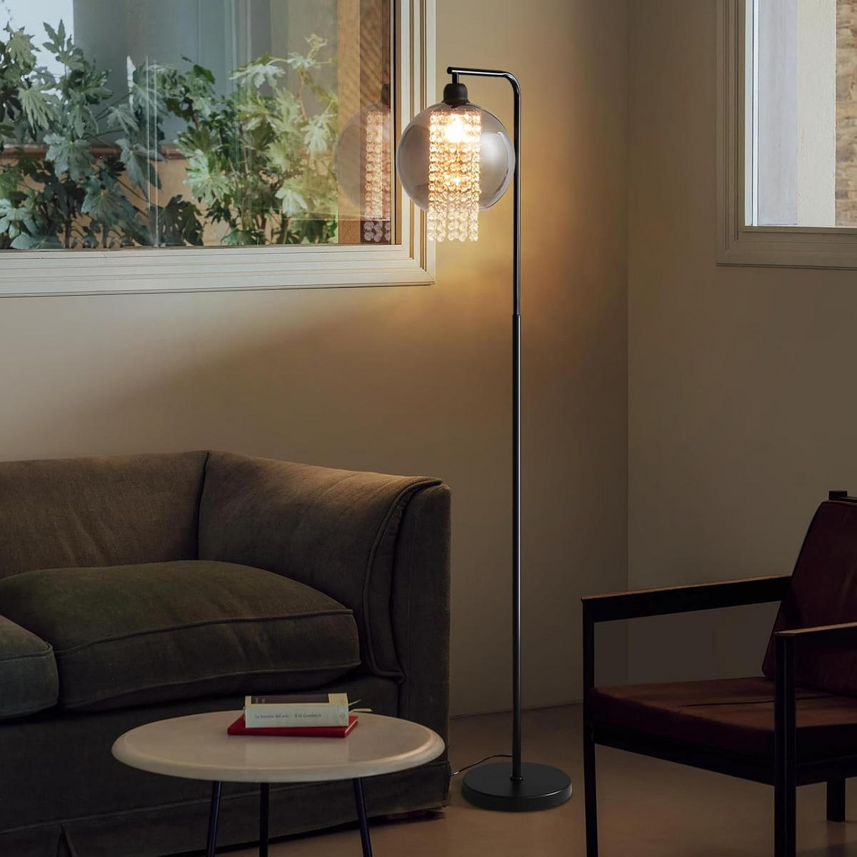 STEHLAMPE Jyxqa 45.0/25.0/163.5 cm - Schwarz, Metall (45/25/163.5cm) - ZMH