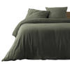 BETTWÄSCHE Angelia 240/220 cm - Waldgrün, Naturmaterialien (220/240cm) - Douceur d´intérieur