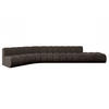 ECKSOFA modulares Sofa Brilo-L2 - 471x174x70 cm Braun - Braun, Holzwerkstoff/Textil (471/174cm) - ALTDECOR