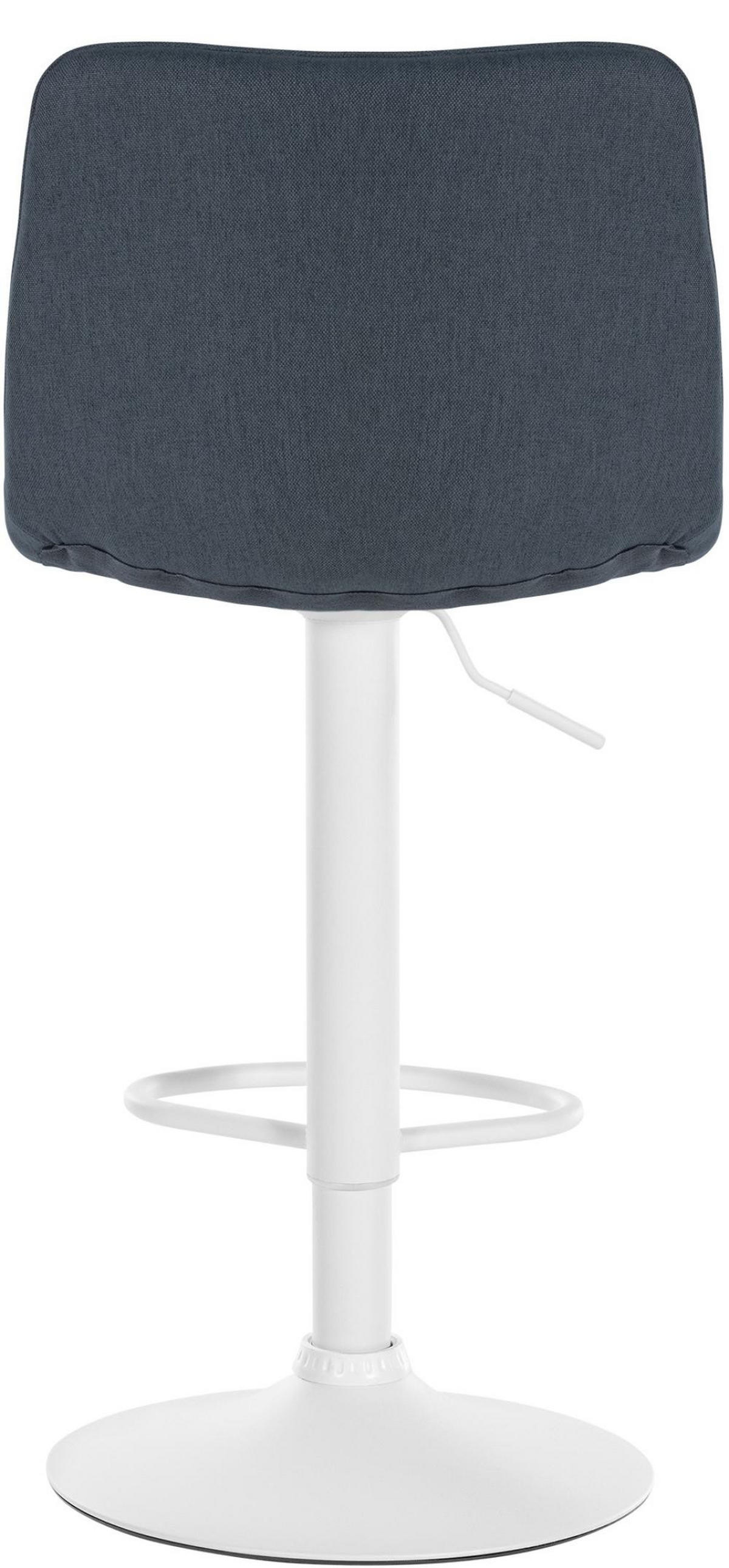 BARHOCKER 2er Set Stoff dunkelgrau - Dunkelgrau, Textil/Metall (45/89/46cm) - CLP