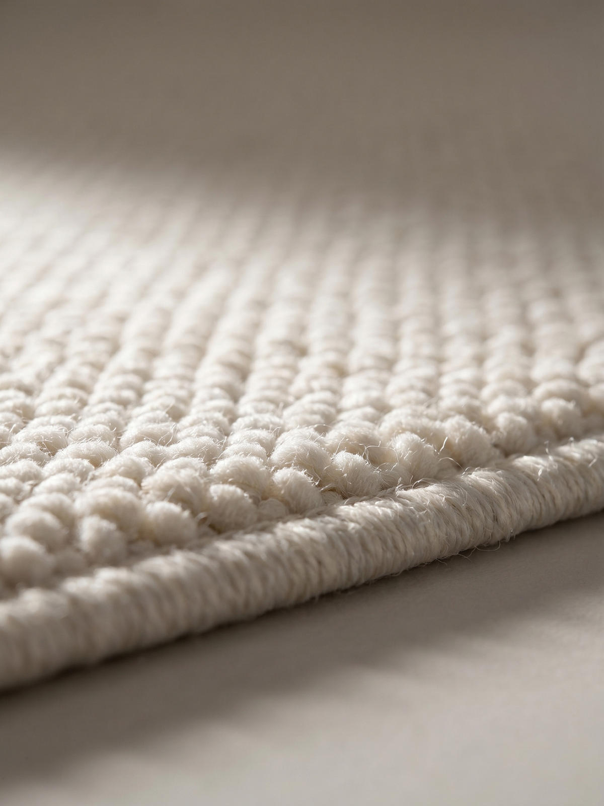 TEPPICH Flachgewebe LANGAU in Creme, meliert, Ø 120 cm - Beige, Textil (120/120cm) - KADIMA DESIGN