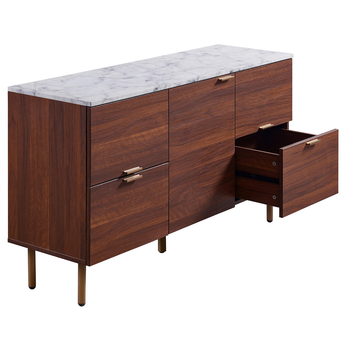 SIDEBOARD Braun - Braun, Holzwerkstoff (35.6/71.1/71.1cm) - Teamson Home