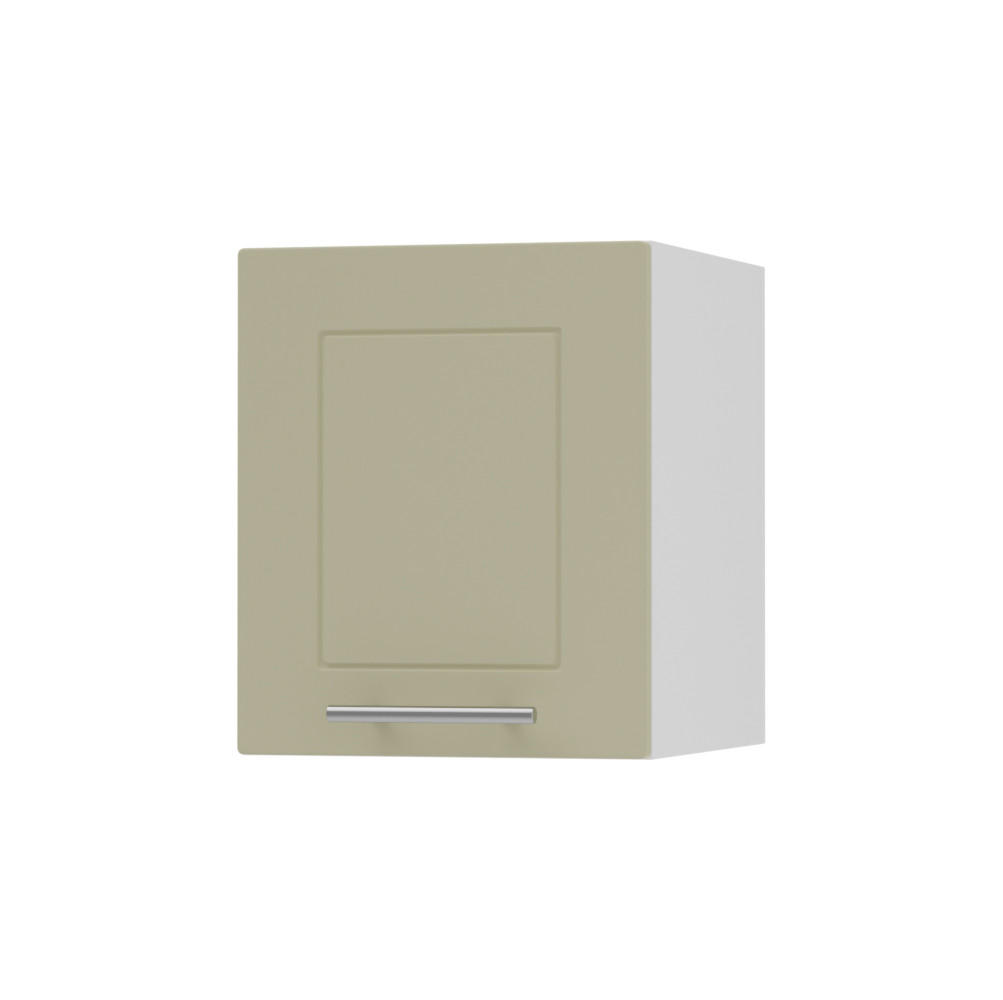 KLAPPHÄNGESCHRANK Kvantum W4B/30 Vanille Matt / Weiß Matt 30 / 32,5 / 36cm - Creme/Weiß, Holz/Holzwerkstoff (30/36/32.5cm) - Feldmann-Wohnen