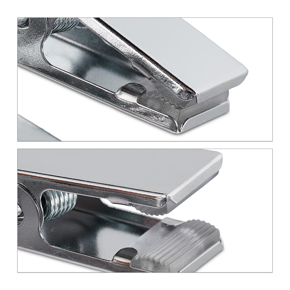 5XKLIPY na čižmy - strieborná, kov/plast (9.5/14/2.5cm) - Relaxdays