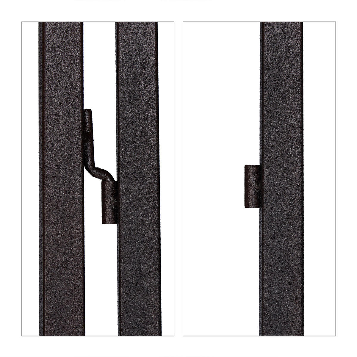 2XRANKGITTER - Dunkelbraun, Metall (51/182/3cm) - Relaxdays