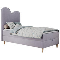 BOXBETT FLOW 90/180 Violett Velvet - H3 - Violett, Holz/Textil (90/180cm) - MKS