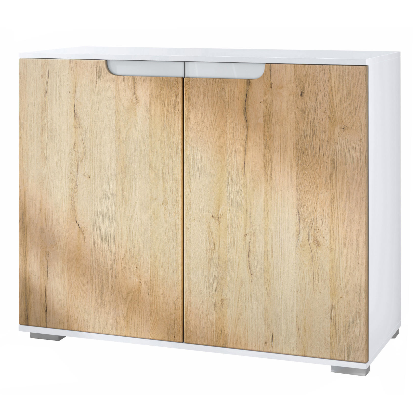 KOMMODE Sylt Eiche Natur - Eichefarben, Holzwerkstoff (92.5/75.5/35cm) - Vladon