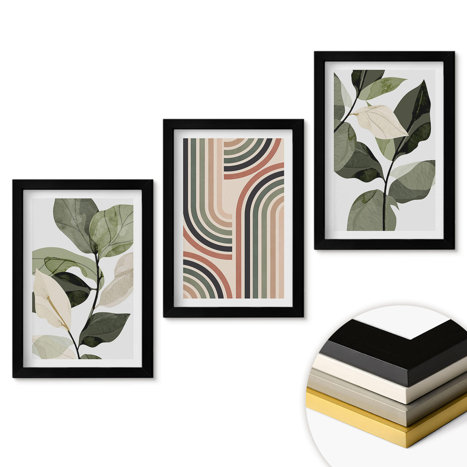 ArtPrintCave Wandbilder Schwarz 20x30 cm