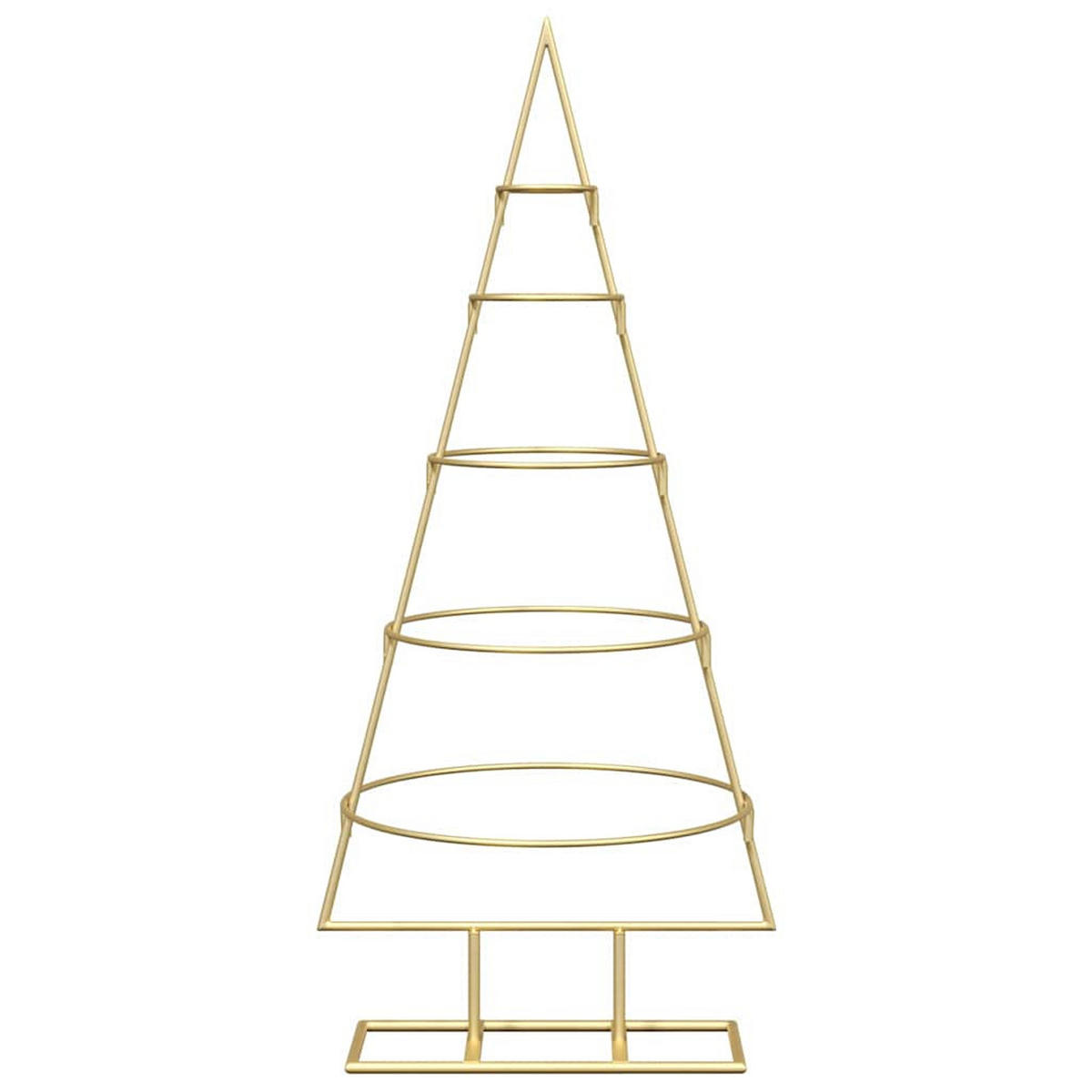 WEIHNACHTSBAUM Metall Gold 90 Cm Pulverbeschichteter Stahl - Goldfarben, Metall (90cm) - vidaXL