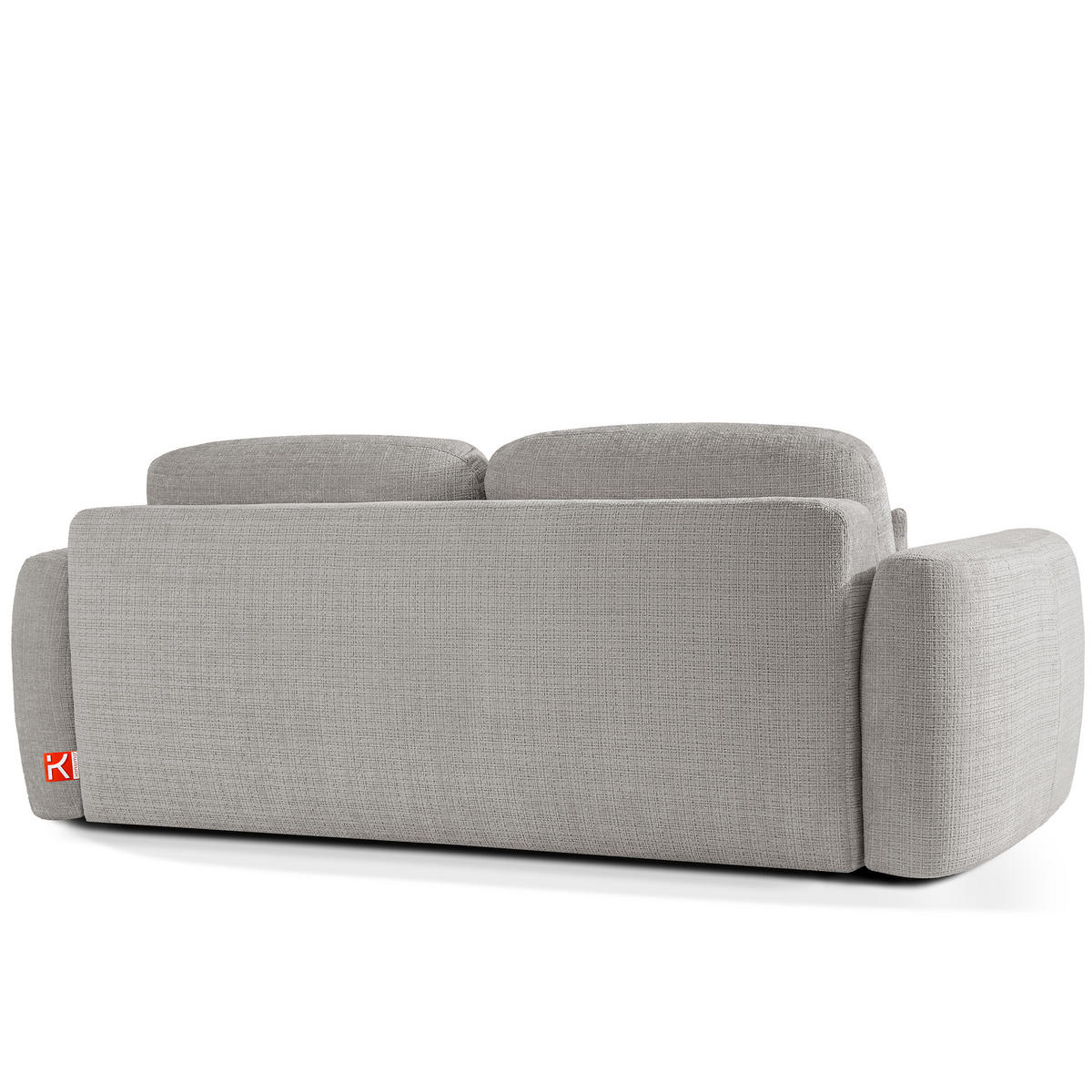 SOFA 3 ELOSA - Hellgrau, Holz/Textil (245/85/115cm) - KONSIMO®