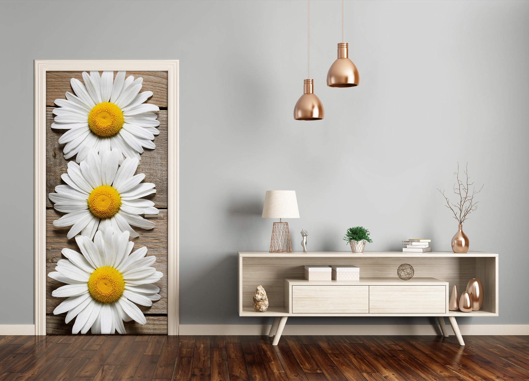 TÜRAUFKLEBER 75x205 cm Dekorativ für Türen - Gelb, Kunststoff (75/205/0.01cm) - TULUP