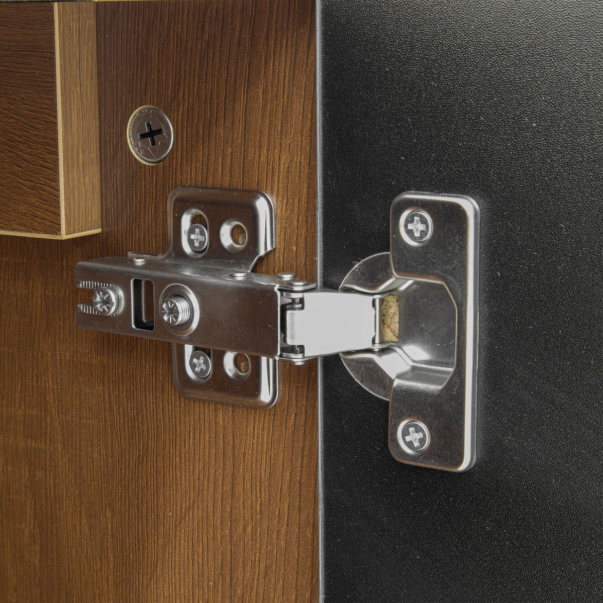 TV-SCHRANK in Schwarz Hochglanz und Natur mit 4 Türen 180/38/50 cm - Schwarz, Holzwerkstoff (180/50/38cm) - Redom