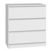 KOMMODE Malwa weiß, 75 x 70 x 40 cm - Weiß, Holzwerkstoff (70/75/40cm) - Selsey