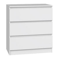 KOMMODE Malwa weiß, 75 x 70 x 40 cm - Weiß, Holzwerkstoff (70/75/40cm) - Selsey