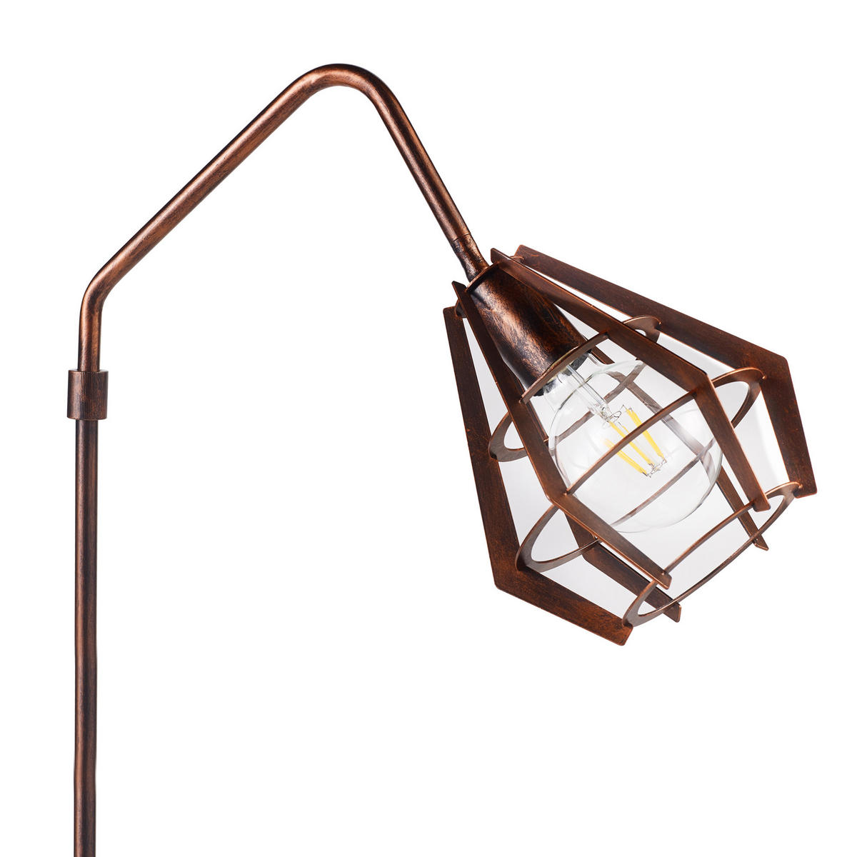 STEHLEUCHTE Kupfer - Kupferfarben, Metall (156/15/156cm) - Teamson Home