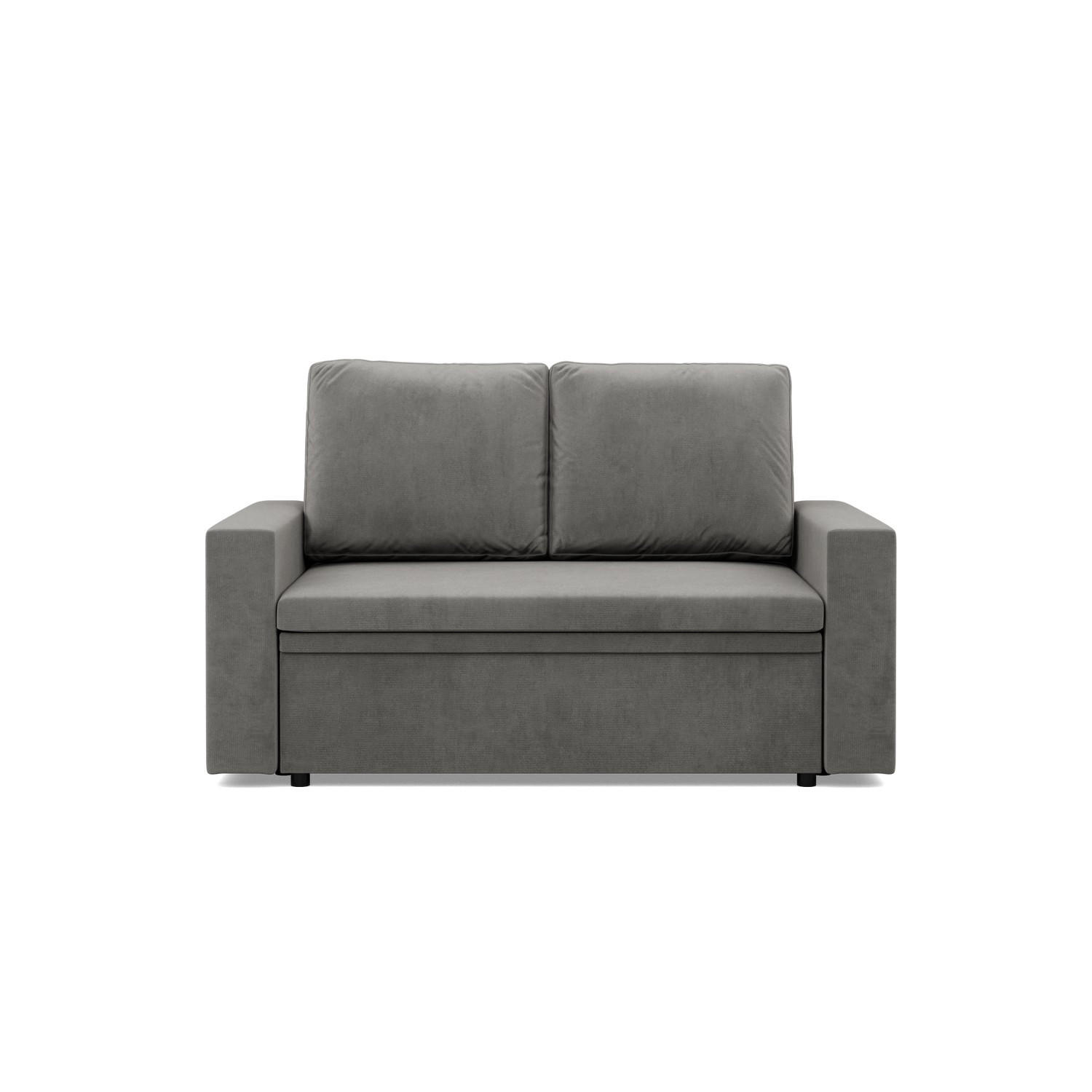 SOFA 2-SITZER MIT SCHLAFFUNKTION NEO, Hellgrau - Grau, Textil (148/90/87cm)