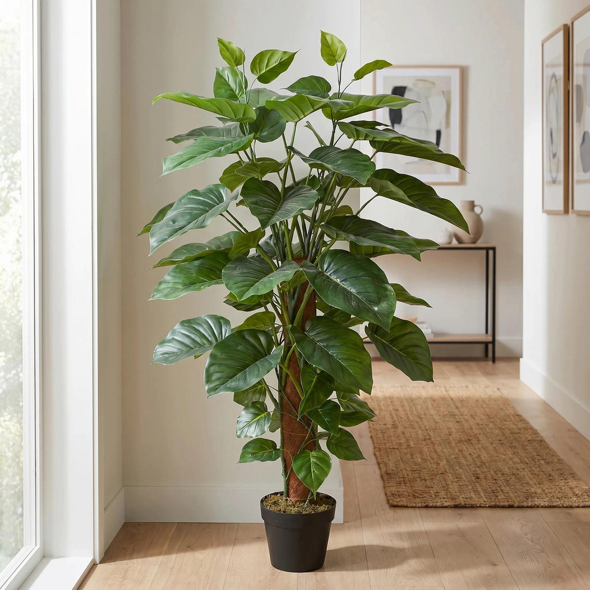 KUNSTPFLANZE Künstlicher Pothos – Elowyn 120 cm - Grün, Kunststoff (120cm) - aplanta