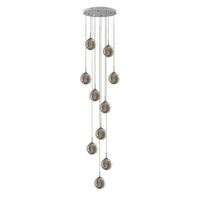 HÄNGELEUCHTE Energie 10-flammig 41/41/240 cm - Grau, Glas (41/41/240cm) - Nettlife