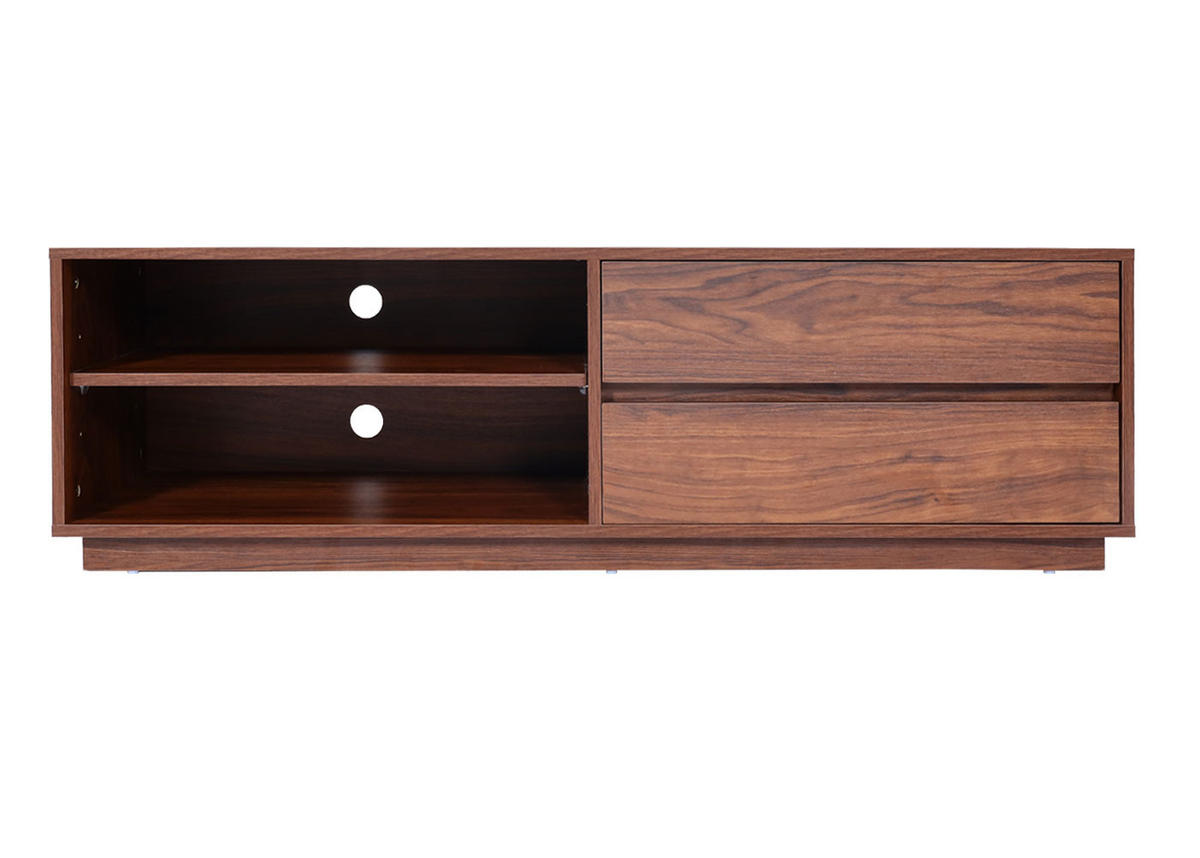TV-RACK Walnuss Dekor - Walnussfarben, Holzwerkstoff (140/42/40cm) - MCW