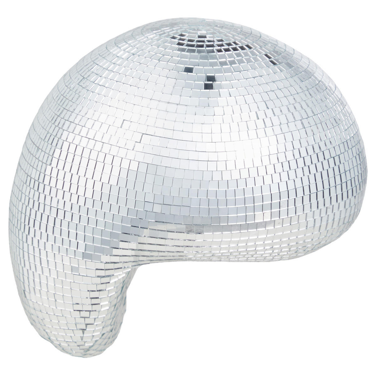 DEKO-KUGEL Disco Melting - Glas/Kunststoff - Silber - Silberfarben, Glas/Kunststoff (20/19/19cm) - Butlers