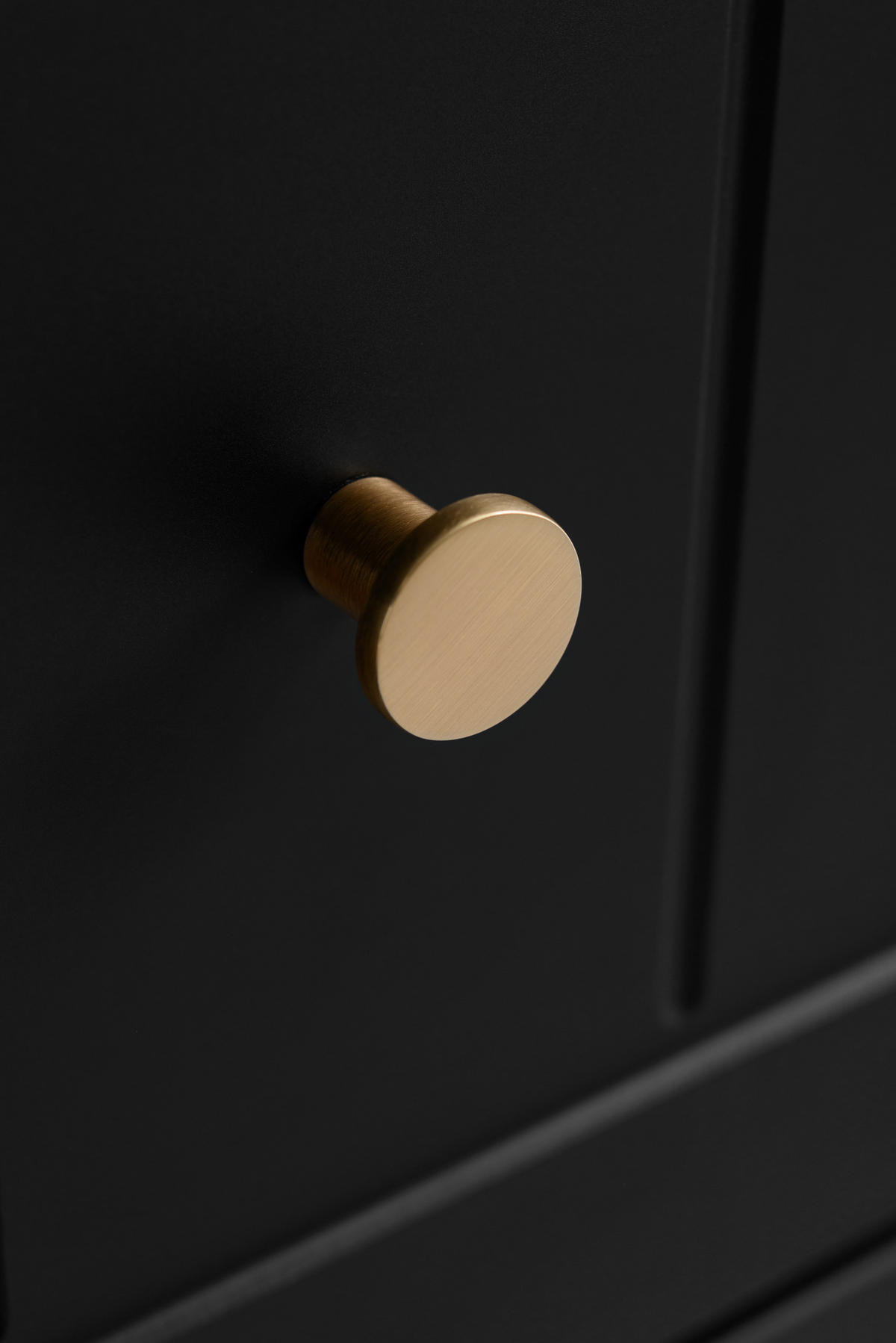 WASCHTISCHUNTERSCHRANK im klassischen Stil, schwarz, 60 x 57 x 46 cm - Goldfarben/Schwarz, Holzwerkstoff (60/57/46cm) - 3XE LIVING