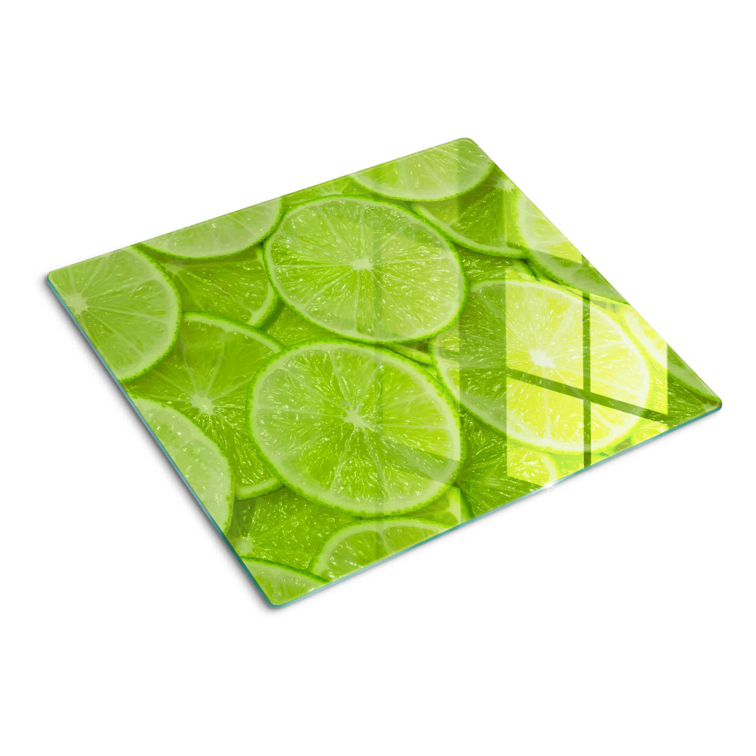 GLASPLATTE 60x52 cm Limes - Grün, Glas (60/0.4/52cm) - TULUP