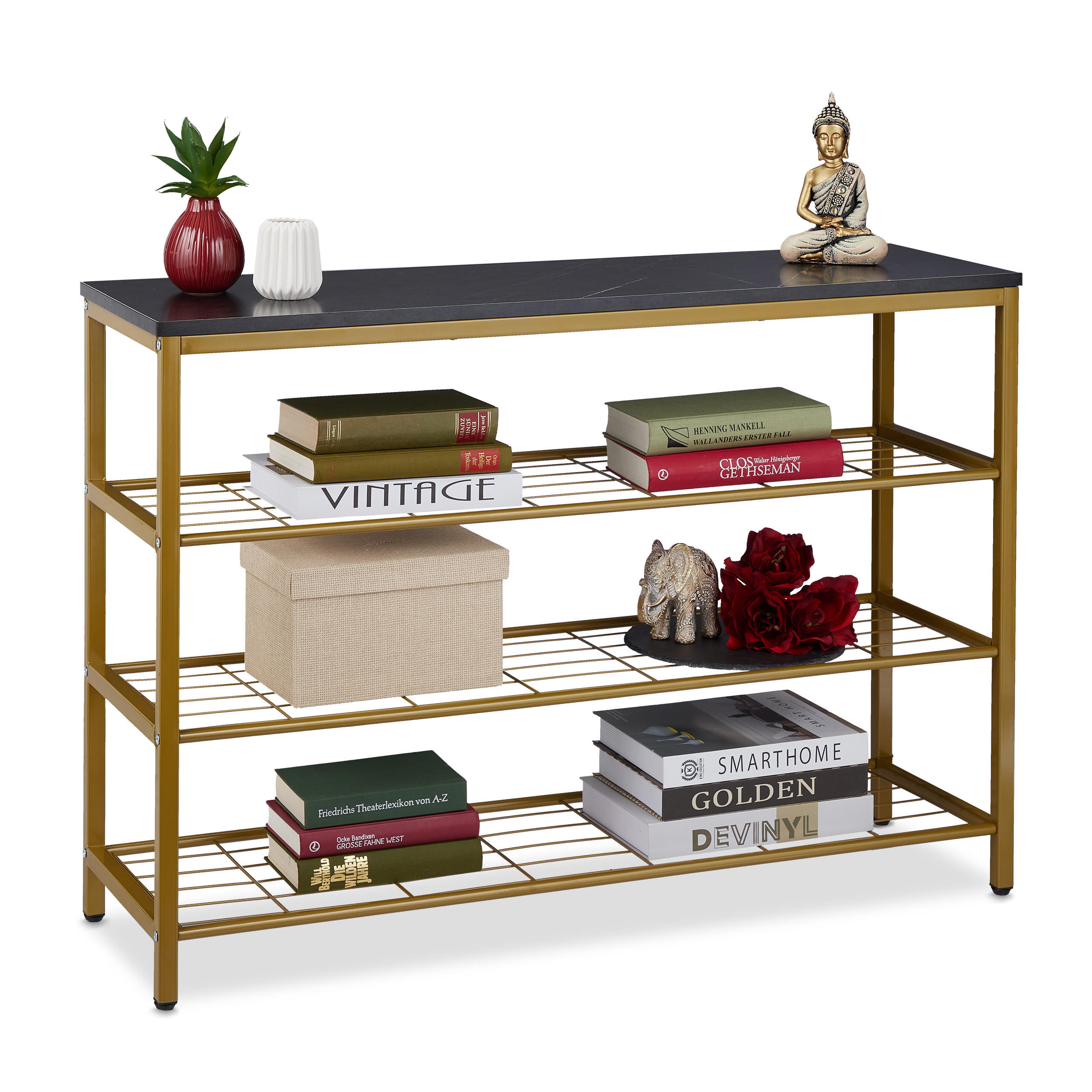 KONSOLENTISCH - Multicolor, Holzwerkstoff/Metall (30/101/70cm) - Relaxdays