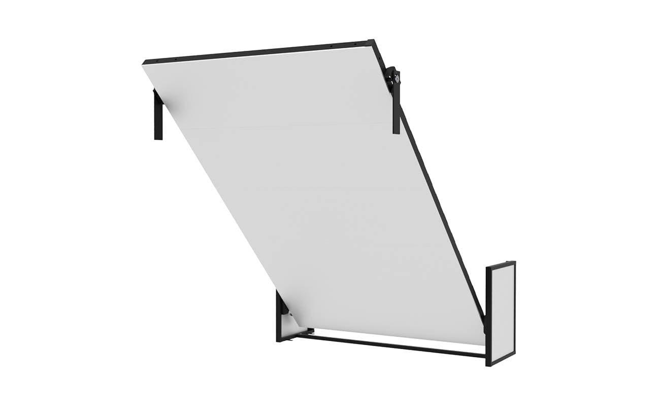 SCHRANKBETT Morphy Studio Modulares SizeFlex- und TypeFlex-System - 120x200, Vertikal - Schwarz, Metall (120/200cm) - WallBedKing