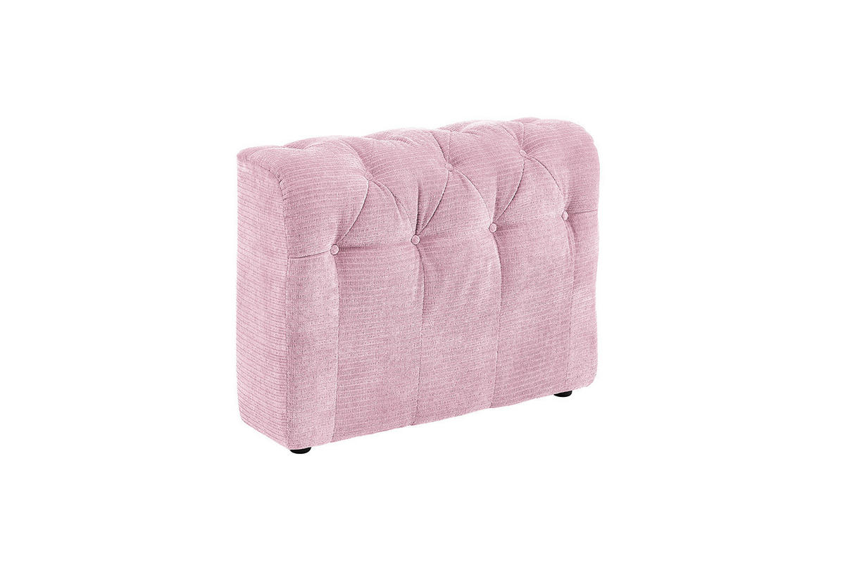 SOFA SITZELEMENT SEPHI Pink Cord - Pink/Schwarz, Kunststoff/Textil (82/62/27cm) - KAWOLA