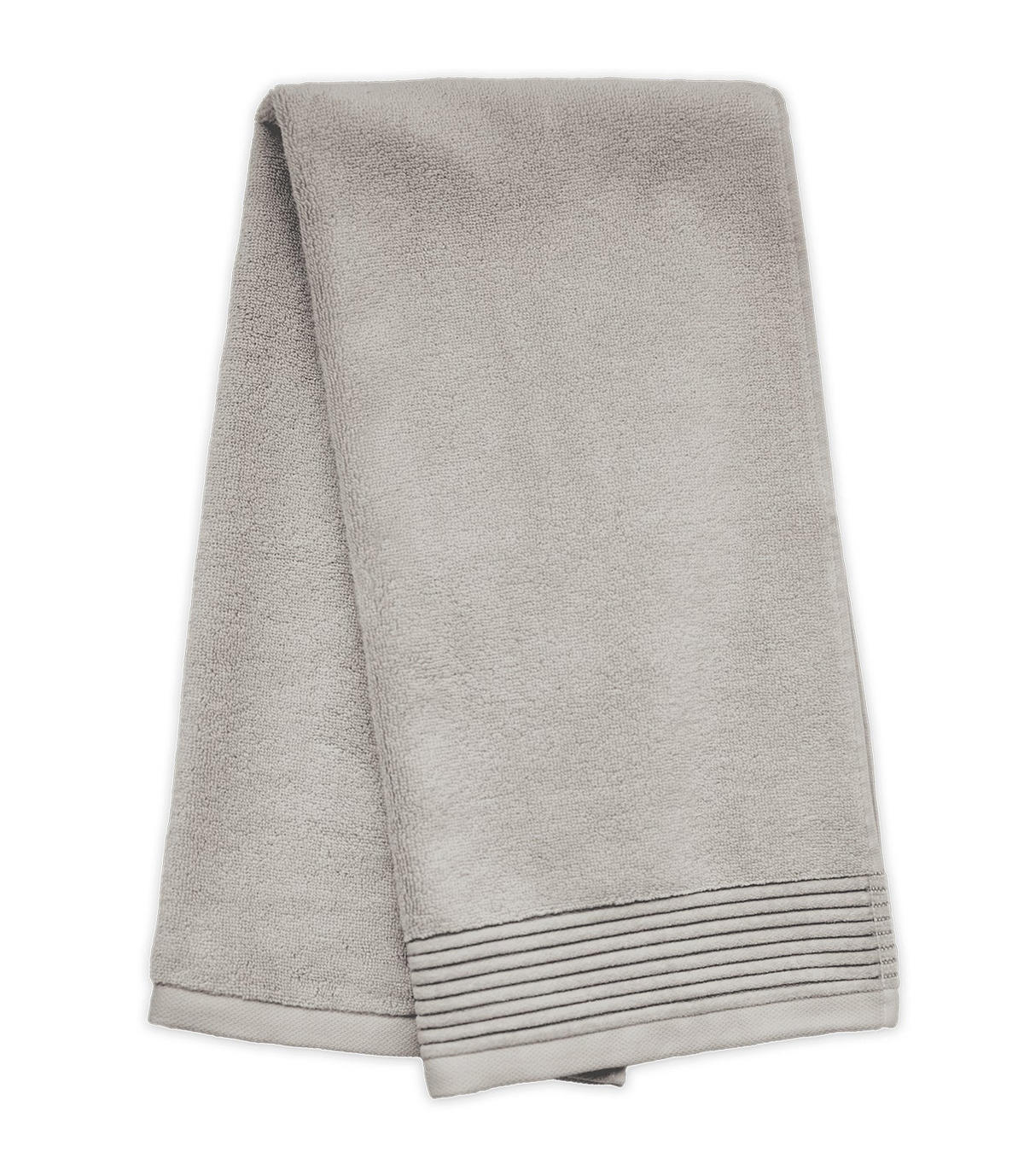 BADETUCH Silver Mist, 100x150cm, Baumwolle, Hellgrau - Hellgrau, Textil (100/150cm) - SOWL