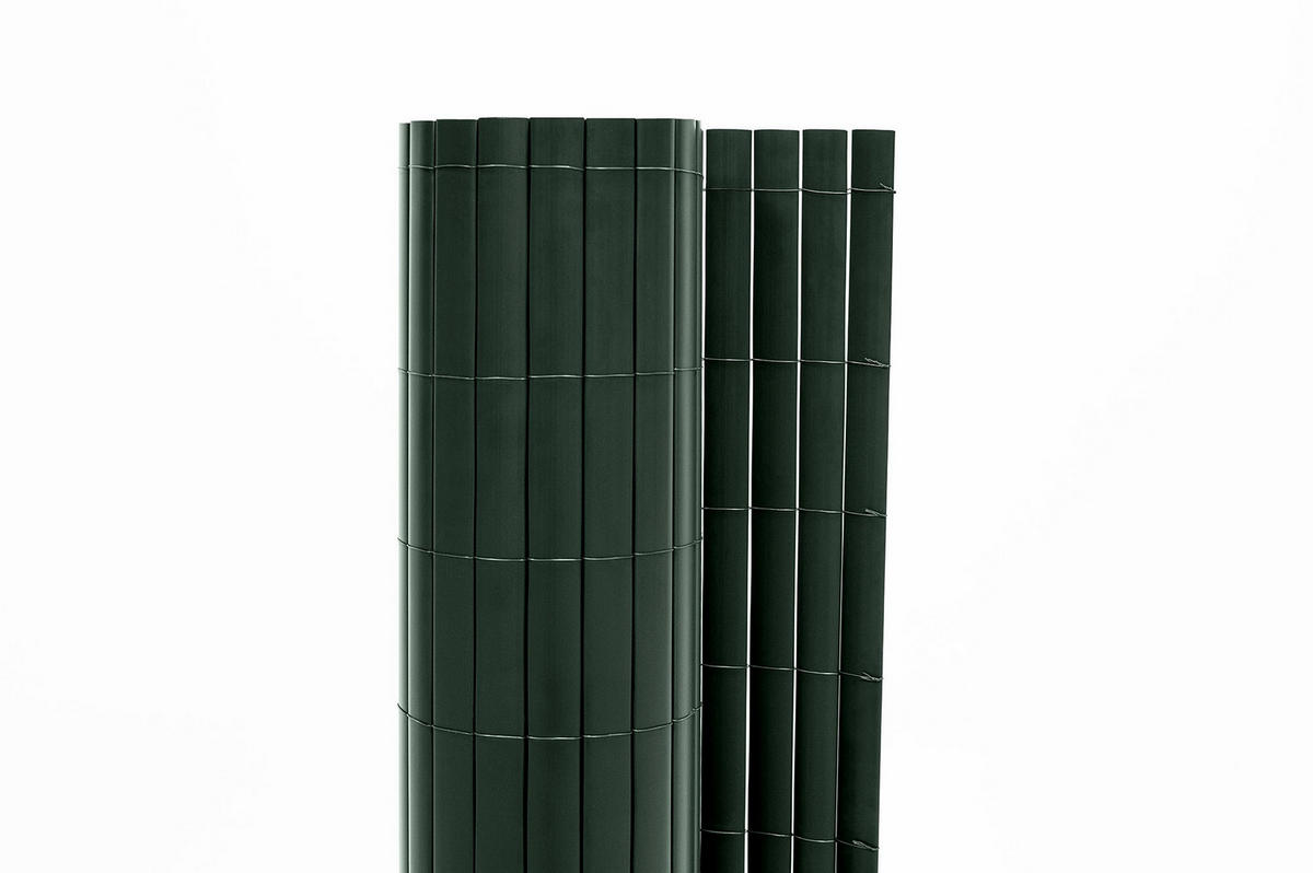 PVC Sichtschutzmatte VISO doppelseitig 5m x 1,5m Grün - Grün, Metall (500/150cm) - Casanoov