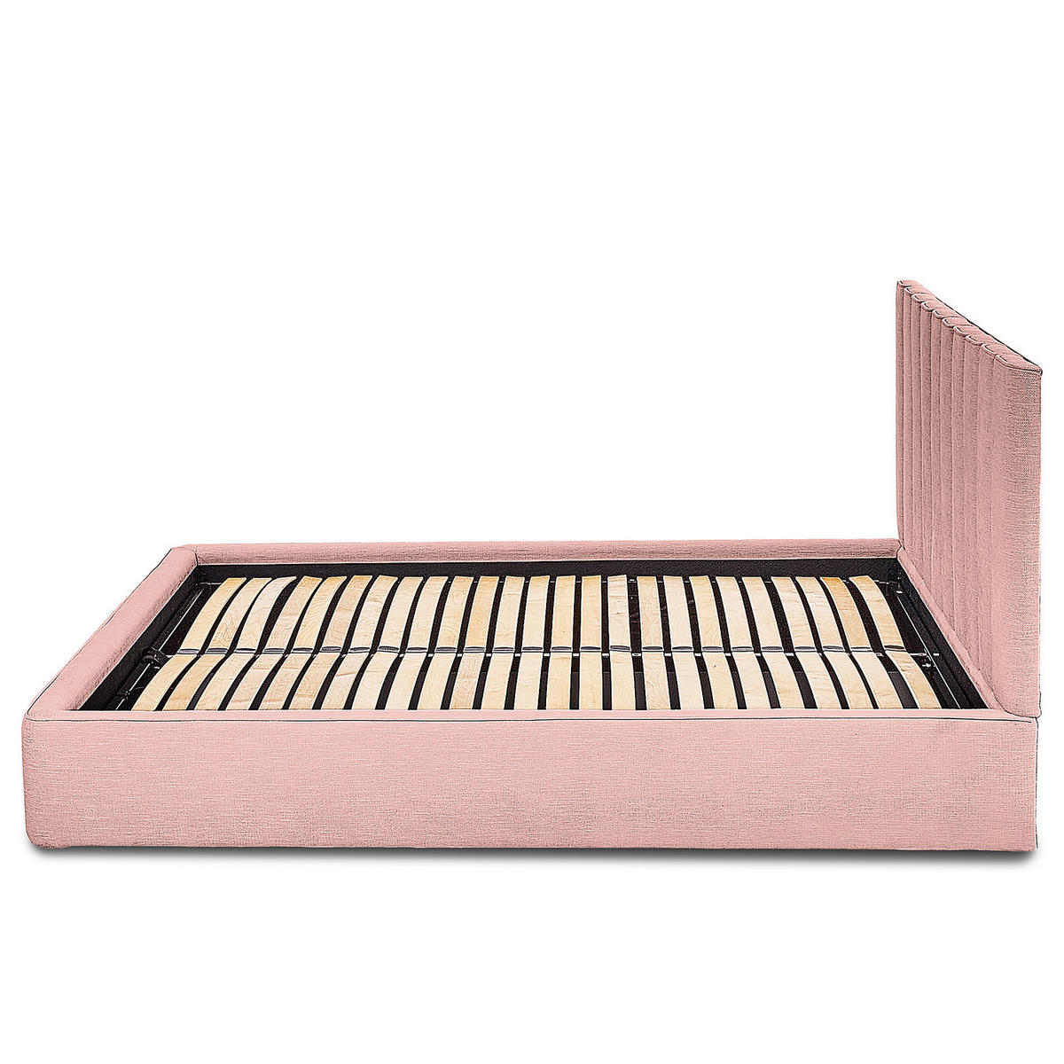 POLSTERBETT - Mauve, Textil (180/200cm) - home24