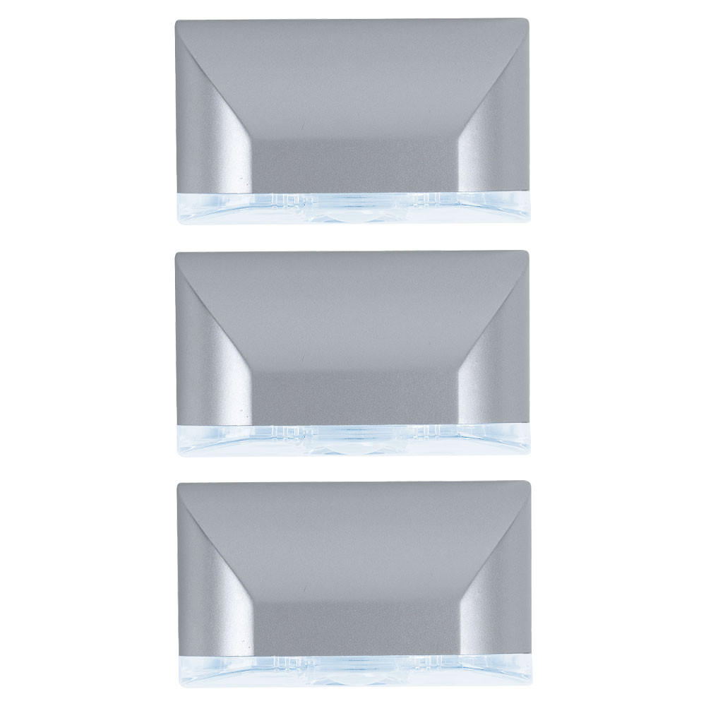 LED WANDLEUCHTE Silber mit Bewegungsmelder und Dämmerungssensor - Silberfarben, Kunststoff (3.5/4.6/8cm)