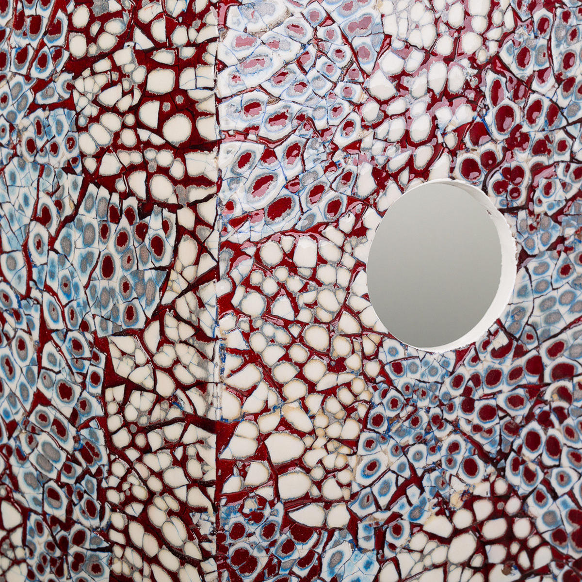 SCHIRMSTÄNDER aus Capiz, weiß, 24x58cm - Weiß, Holzwerkstoff (24/58/24cm) - Wanderlust