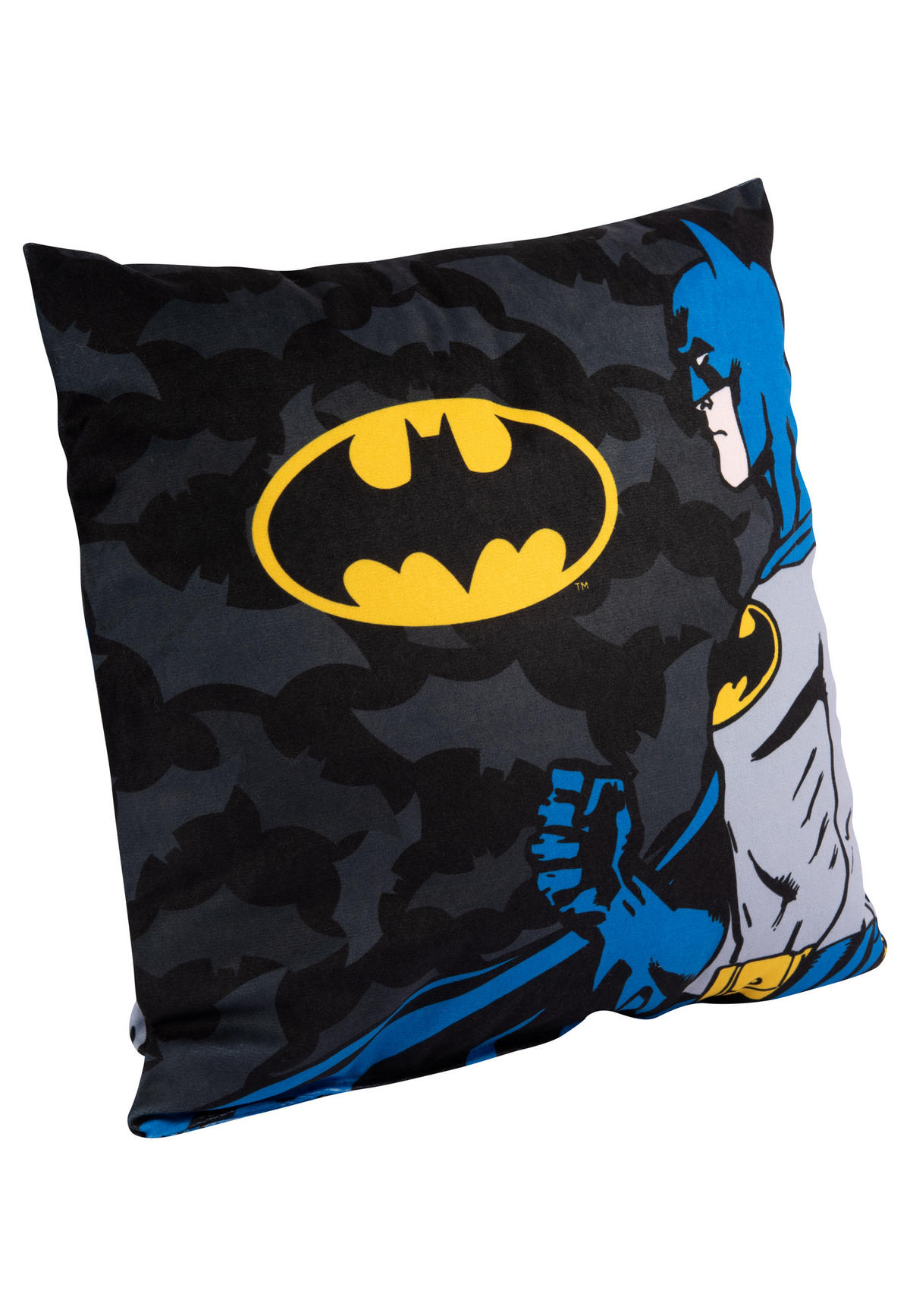 ZIERKISSEN DC Comics Batman Schwarz 30 x 30 cm - Schwarz, Textil (30/30cm) - DC Comics