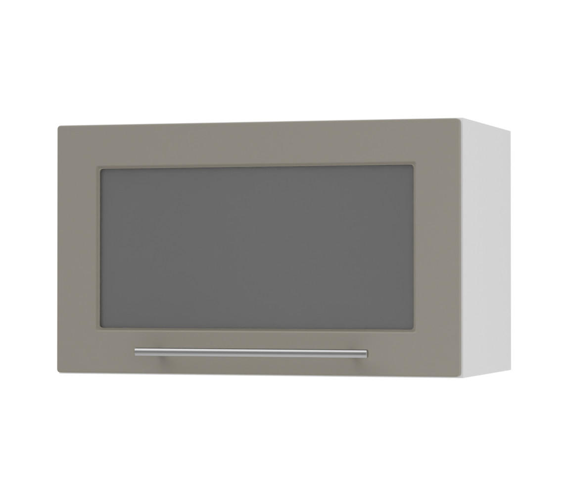 Feldmann-Wohnen Klapphängeschrank Beige, Weiß 60x36x32.5 cm