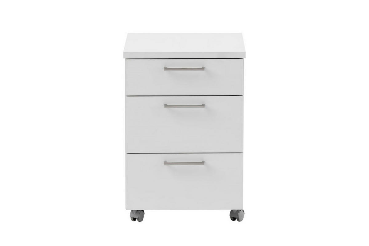 ROLLCONTAINER Hippo 60x40x50 cm 3 Schubladen Lichtgrau - Grau, Holz (40/60/50cm) - PROREGAL