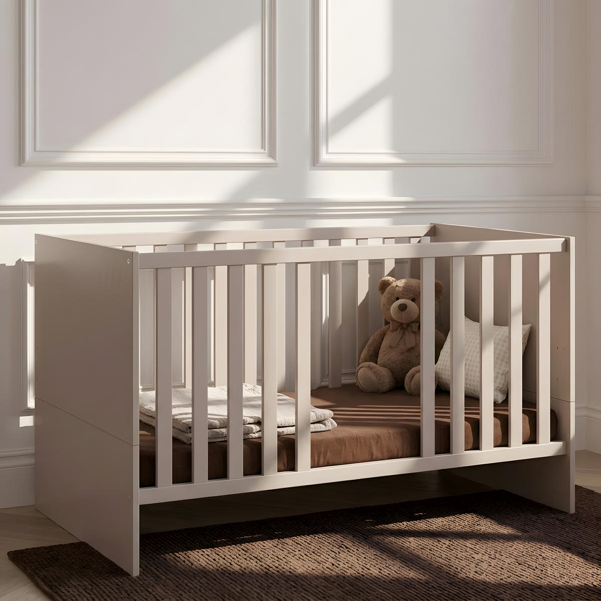 BABYBETT Essentials Premium Cashmere - Hellbraun, Holz/Holzwerkstoff (70/140cm) - arthur berndt