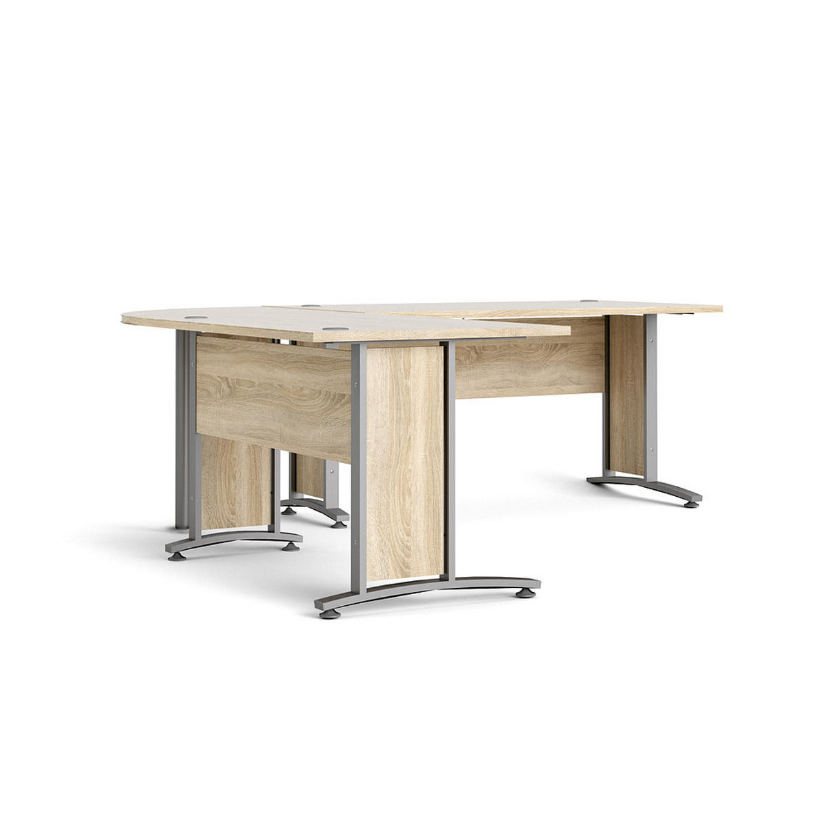 ECKSCHREIBTISCH Eiche Dekor - Eiche Wotan, Holzwerkstoff (230/200/75cm) - ebuy24
