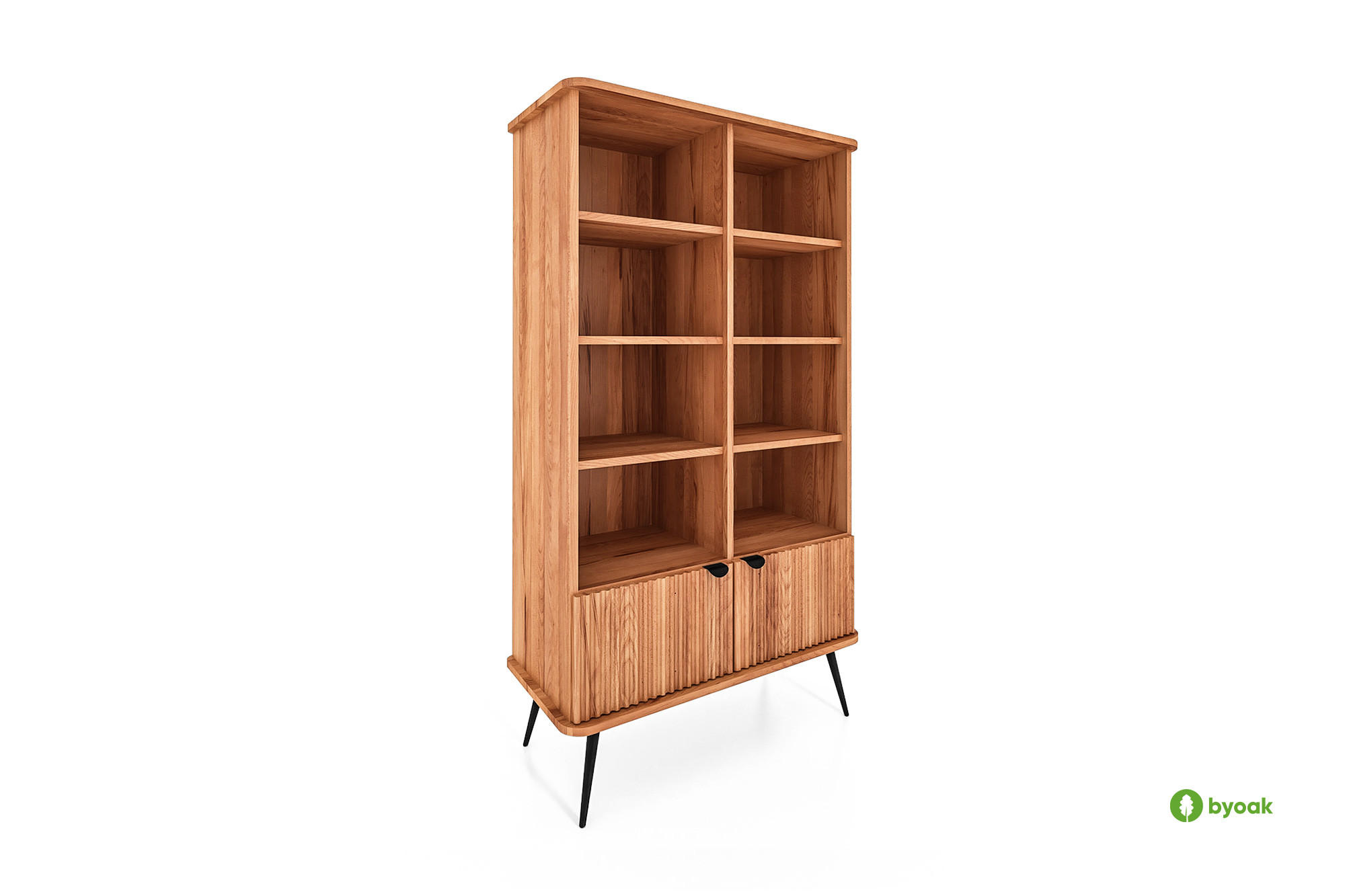 BÜCHERREGAL LINA Kernbuche - Kernbuche, Holz (97/176/46cm) - byoak