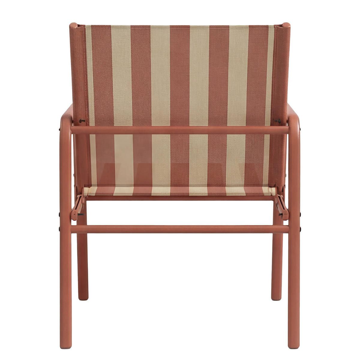 SITZGRUPPE - 5-teilig - Stahl - Rot/Weiß, Glas/Textil - home24