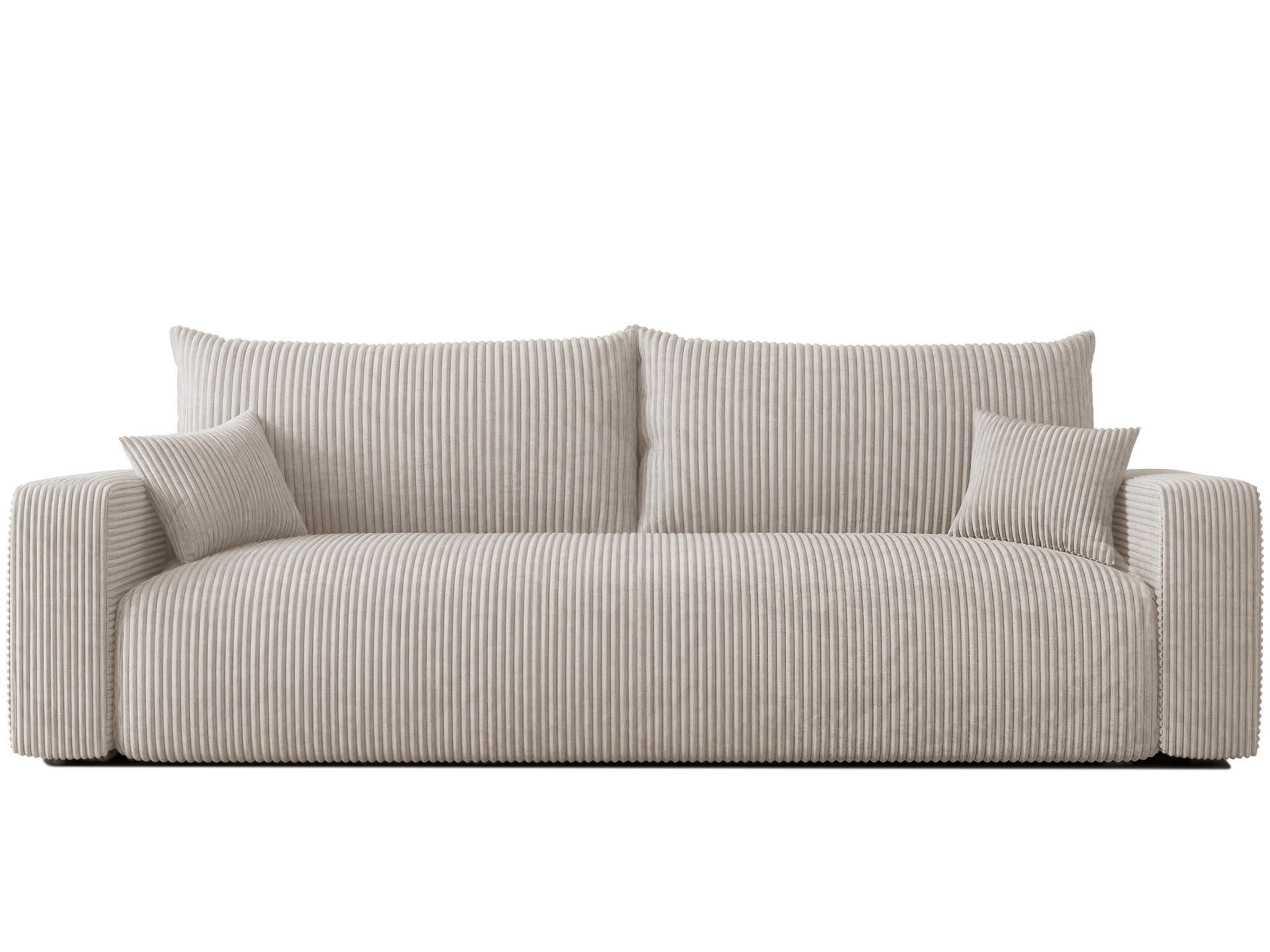 SCHLAFSOFA Luna - Weiß, Holzwerkstoff/Textil (246/79/96cm) - Fun Möbel