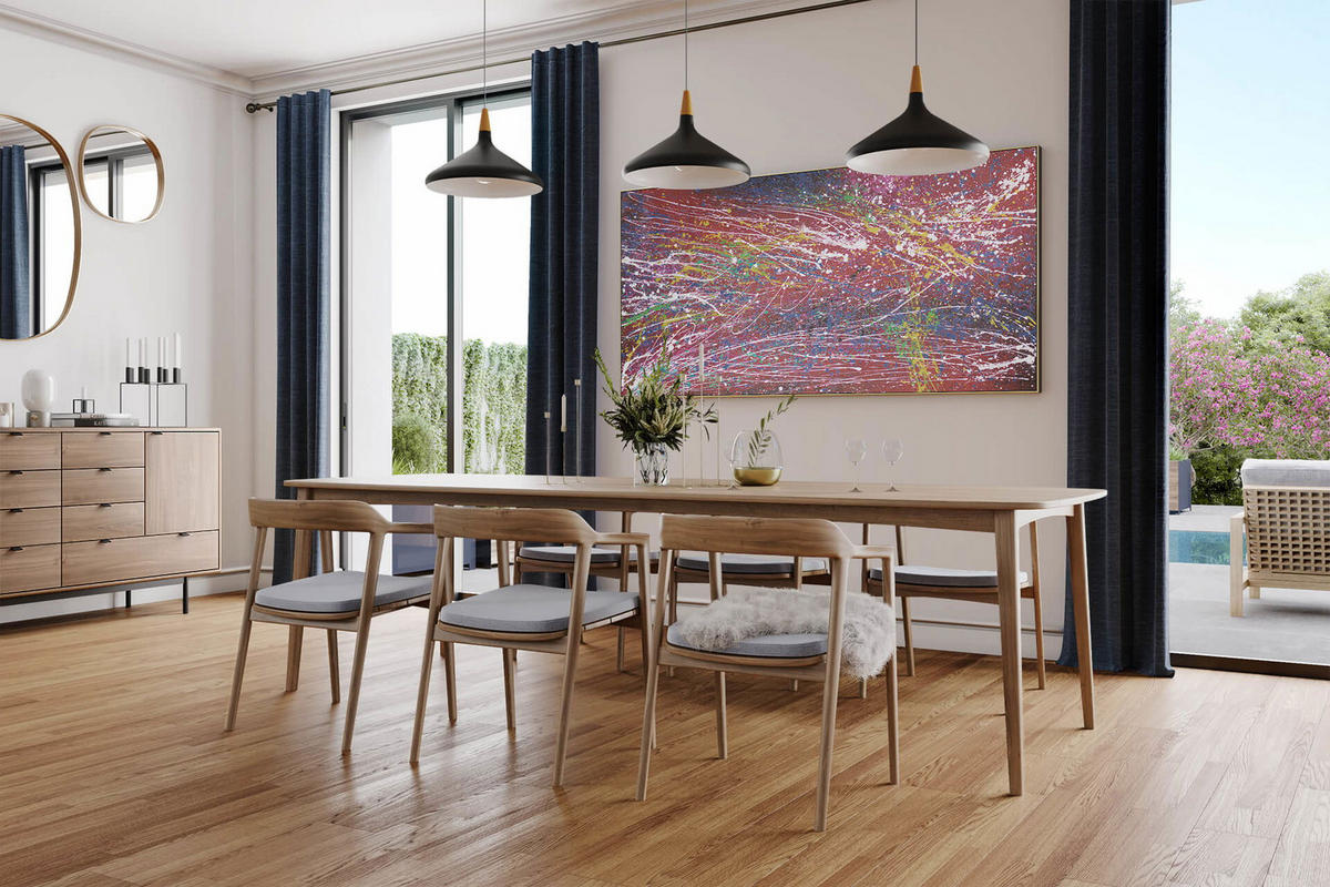 ÖLGEMÄLDE XXL Bunt 200/100 cm - Multicolor, Holz/Textil (6.68/100cm) - KUNSTLOFT