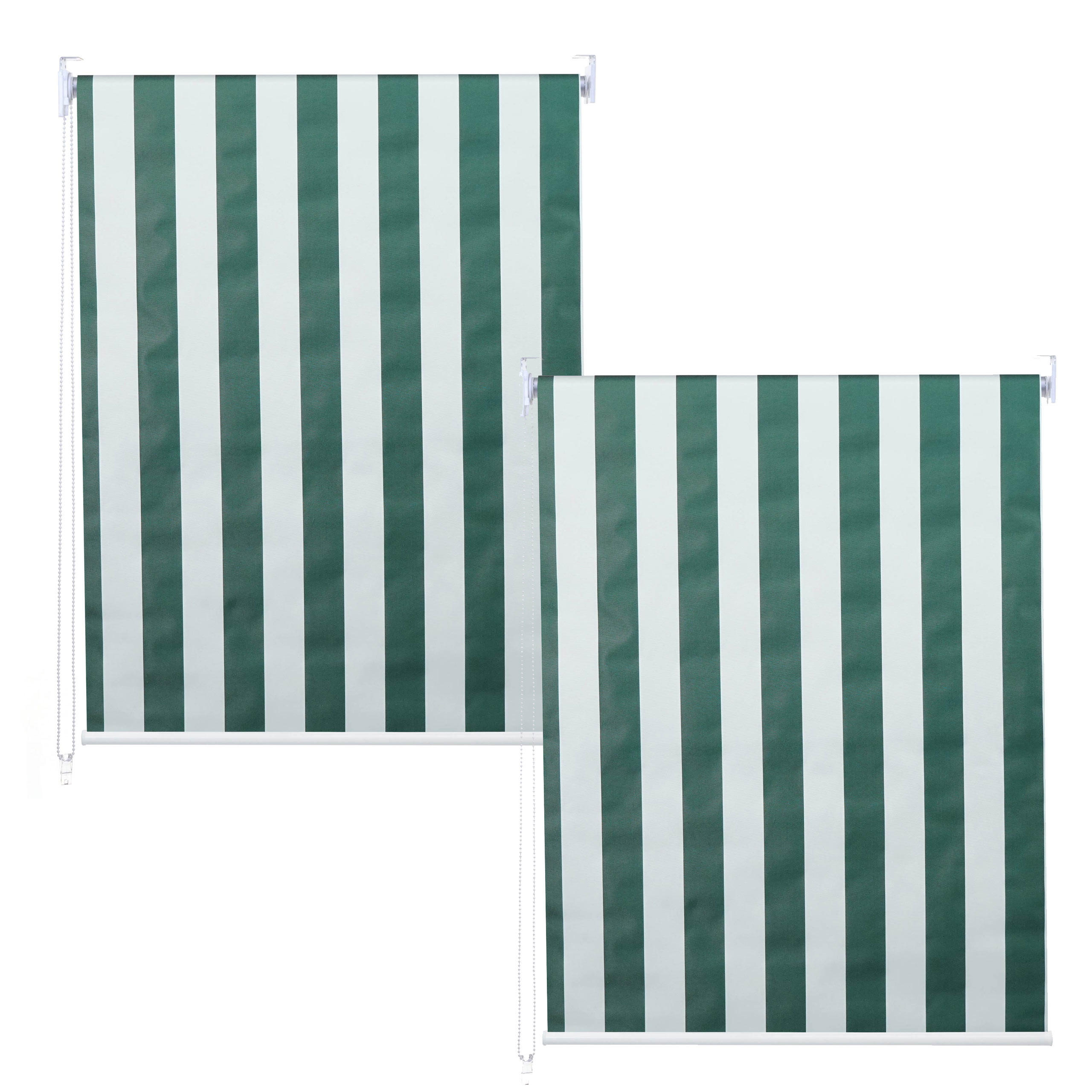 ROLLO Grün, Weiß - Weiß/Grün, Textil (120/230/1cm) - MCW