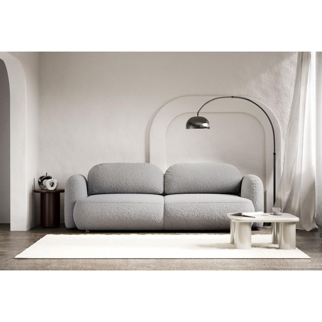 Thumbnail - Selsey 3-Sitzer, Hellgrau, Textil, 253x82x110 cm, Wohnzimmer, Sofas & Couches, Schlafsofas