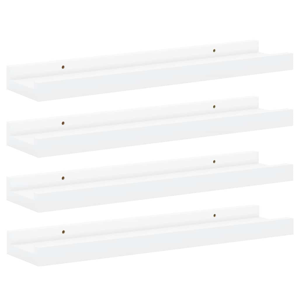 vidaXL Wandregalset Weiß 40x3x9 cm