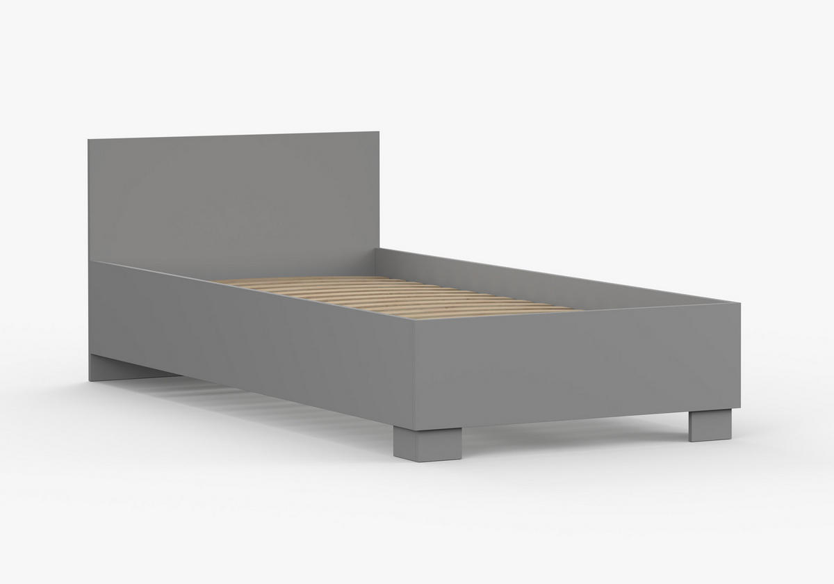 JUGENDZIMMER Elora in Grau und Weiß – 6-teiliges Set – Grifffarbe Rosa - Grau, Holzwerkstoff (80/200/120cm)