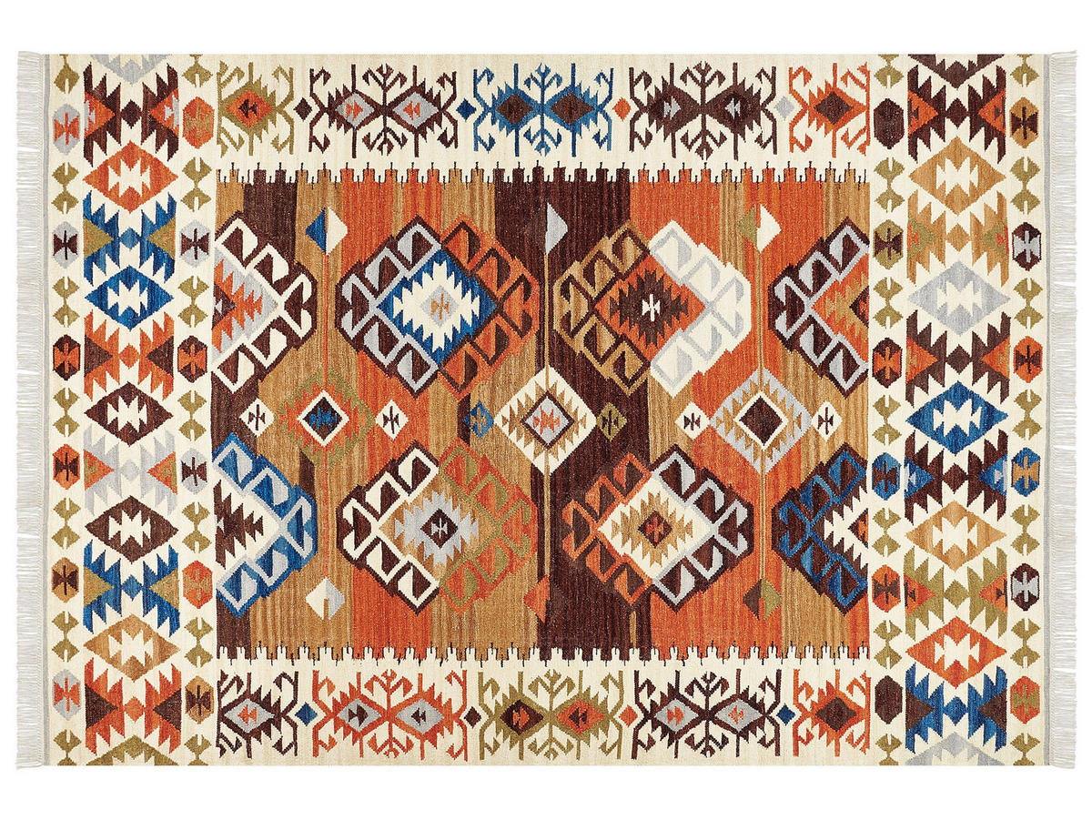 KELIM-TEPPICH Vosketap 300/200 cm - Multicolor, Textil (200/300cm) - Beliani